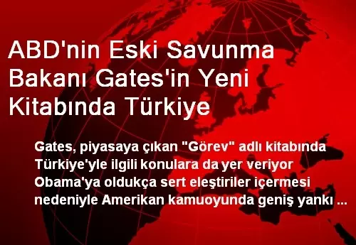 ABD'li Eski Bakanın Anılarında PKK Ayrıntısı ABD'li Eski Bakanın Anılarında PKK Ayrıntısı