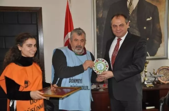 Tekirdağ 57. Alay Yürüyüş Komitesinden Dalgıç'a Teşekkür Ziyareti