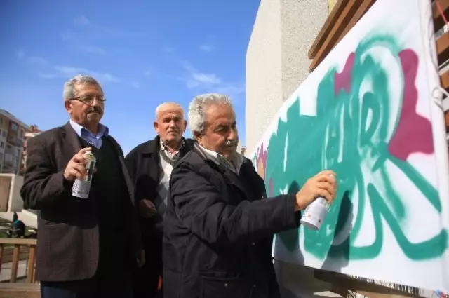 Grafiticiler Kendilerine Destek Veren Başkana Grafiti Resim Yaparak Teşekkür Etti Grafiticiler Kendilerine Destek Veren Başkana Grafiti Resim Yaparak Teşekkür Etti