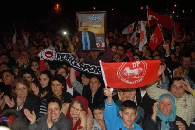 Fethiye'de DP Adayı Saatcı, 4'üncü Kez Başkan Seçildi Fethiye'de DP Adayı Saatcı, 4'üncü Kez Başkan Seçildi