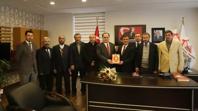 Müftü Süleyman Aktaş, Başkan Çimen'e Hayırlı Olsun Ziyaretinde Bulundu Müftü Süleyman Aktaş, Başkan Çimen'e Hayırlı Olsun Ziyaretinde Bulundu