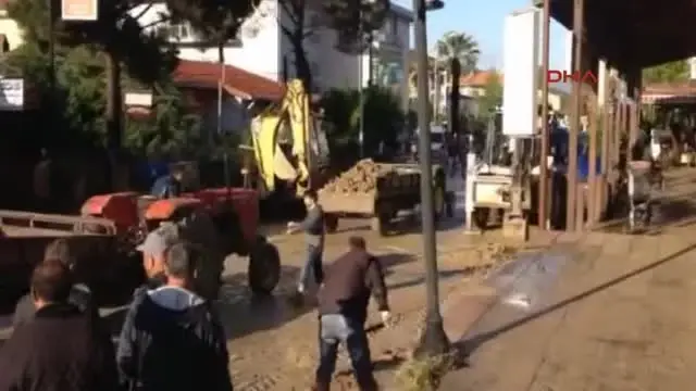 Gökçeada'yı Sel Vurdu
