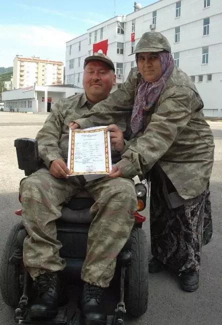 Giresun'da 21 Engelli Yemin Ederek Asker Oldu