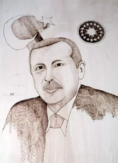 Engelli Ressamın Tek Hayali Yaptığı Resmi Başbakan'a Hediye Etmek