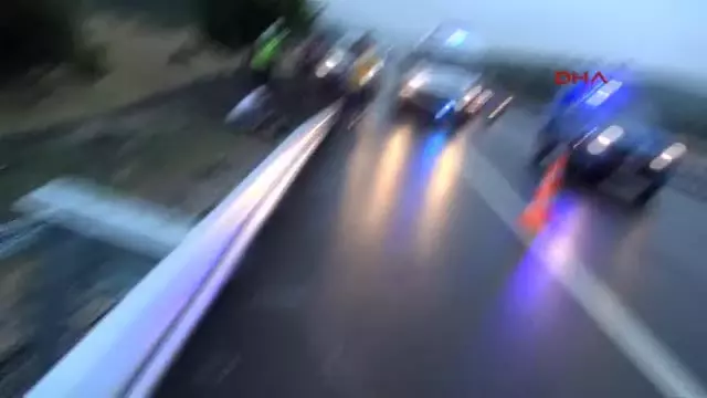 Bariyerlere Çarpan Motosiklet Sürücüsü Öldü Bariyerlere Çarpan Motosiklet Sürücüsü Öldü
