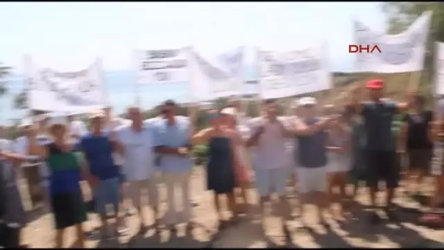 Bozcaada'da Arıtma Tesisi Protestosu