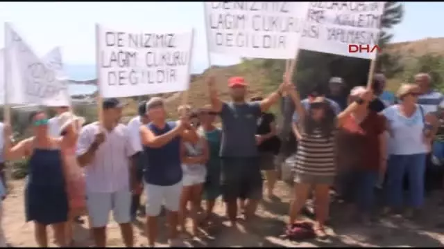 Bozcaada'da Arıtma Tesisi Protestosu