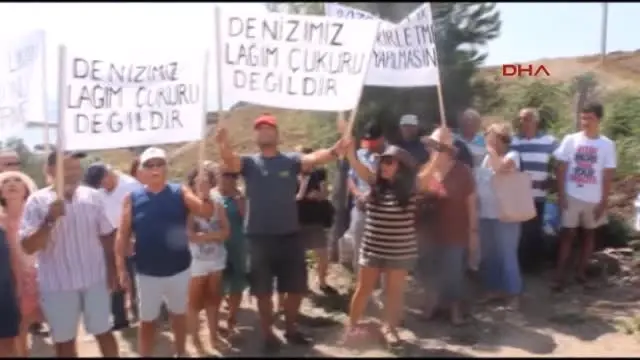 Bozcaada'da Arıtma Tesisi Protestosu