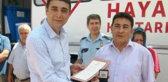 Havran'da 10 Gönüllü Kan Bağışçısına Madalya Verildi