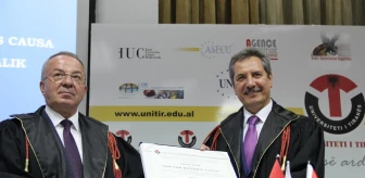 Tiran Üniversitesi'nden Ahmet Çalık'a 'Fahri Doktora' Payesi