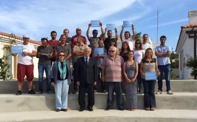 Urla Limantepe Sualtı Kazı Kursuna Katılanlara Sertifika