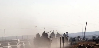 Tepesinde Tank Görülen Kobani'de Şiddetli Patlamalar (4)