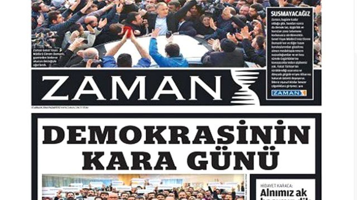 Operasyon Sonrası Zaman Gazetesi Siyah Logoyla Çıktı - Haberler