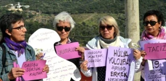 Bodrum'da Kadın Cinayetleri Protesto Edildi