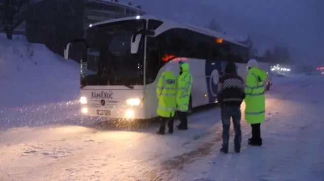Sertavul Geçidi'nde Hava Sıcaklığı Eksi 15'i Buldu