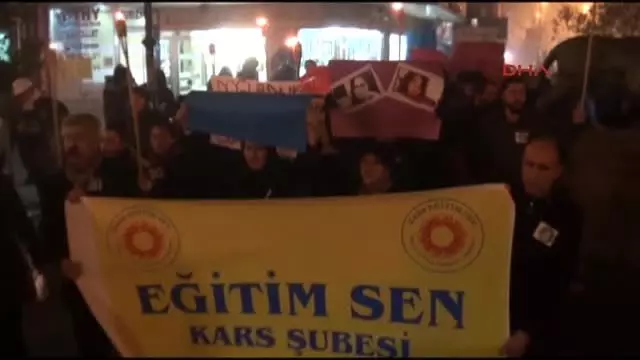 Kars Doğu'da 'Özgecan' Eylemleri Kars Doğu'da 'Özgecan' Eylemleri
