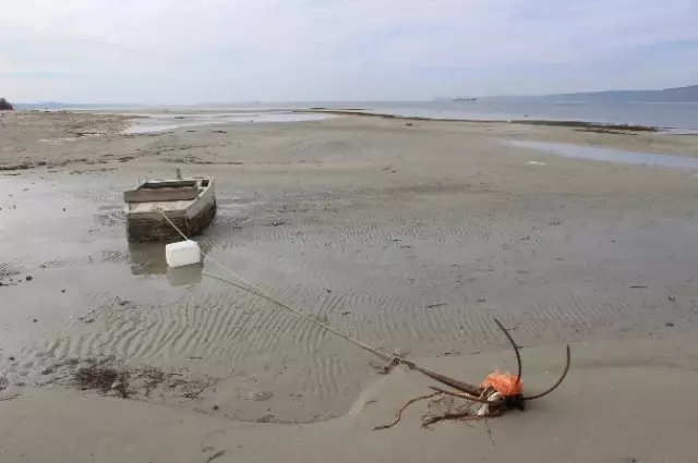 Çanakkale'de Deniz Çekildi