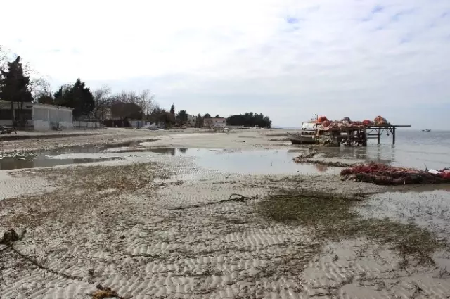 Çanakkale'de Deniz Çekildi