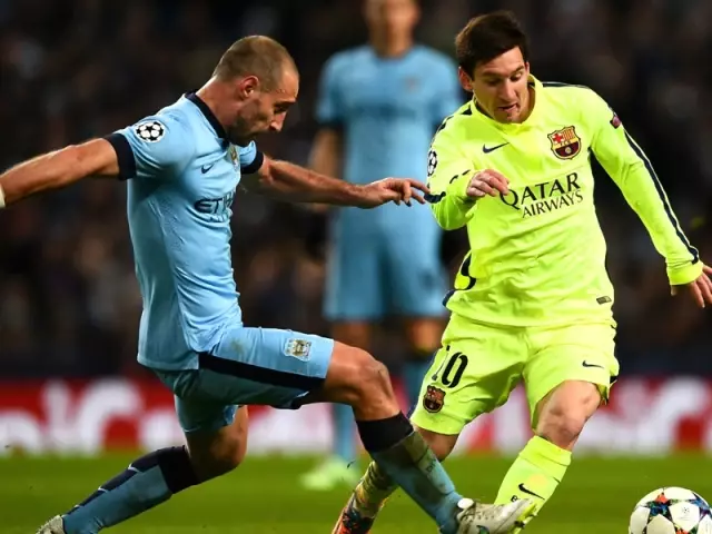 Manchester Ciy, Camp Nou'da Mucize Arıyor Manchester Ciy, Camp Nou'da Mucize Arıyor