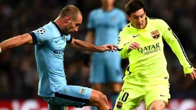 Manchester Ciy, Camp Nou'da Mucize Arıyor Manchester Ciy, Camp Nou'da Mucize Arıyor