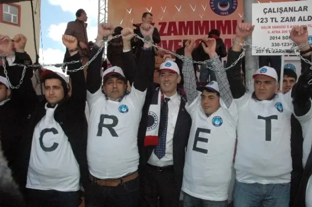 Türkiye Kamu-sen'den Ek Zammımı Unutma, İş Güvenceme Dokunma Mitingi