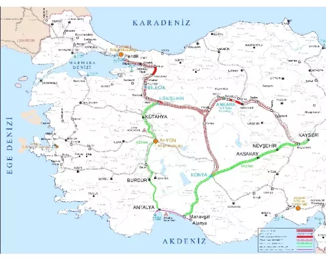 Tatil Cenneti Antalya ile İstanbul Arası 4,5 Saate İniyor! Tatil Cenneti Antalya ile İstanbul Arası 4,5 Saate İniyor!