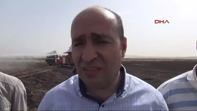 Suruç'ta Anız Yangınını İtfaiye ve Toma Söndürdü Suruç'ta Anız Yangınını İtfaiye ve Toma Söndürdü