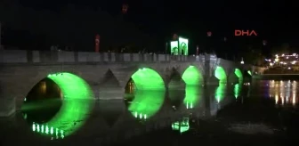 Edirne Ek 500 Yıllık Tarihi Tunca Köprüsü 600 Bin Liraya Aydınlatıldı