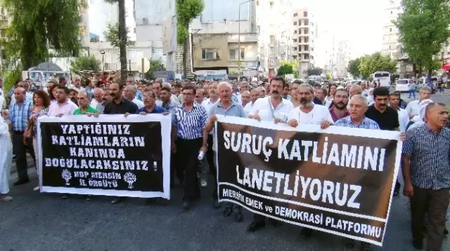 Suruç'taki Olayı Protesto Eden Gruba Saldırı: 2 Yaralı Suruç'taki Olayı Protesto Eden Gruba Saldırı: 2 Yaralı