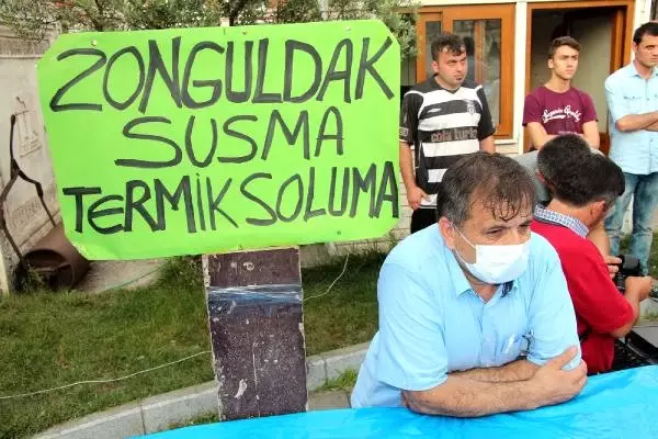 Termik Santral Toplantısında Maskeli Tepki Termik Santral Toplantısında Maskeli Tepki