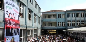 Zonguldak'ta Termik Santral İçin Çed Toplantısında Kefenli Protesto