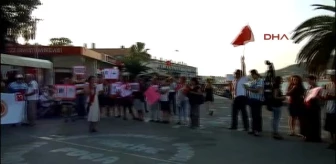 Foça'da, 'Sessiz Çığlık' Eyleminin 148'incisi Gerçekleştirildi