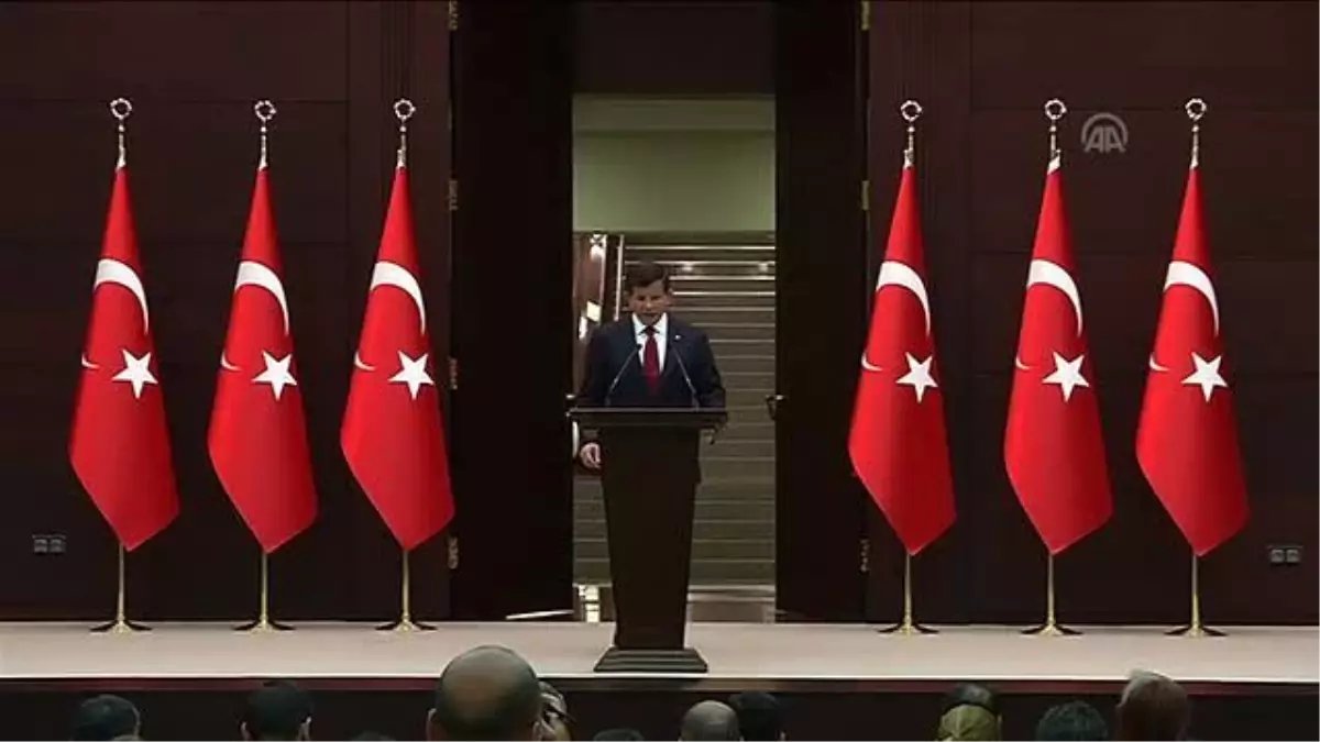 Davutoğlu, Geçici Bakanlar Kurulu'nu Açıkladı - Ankara (Tekrar)