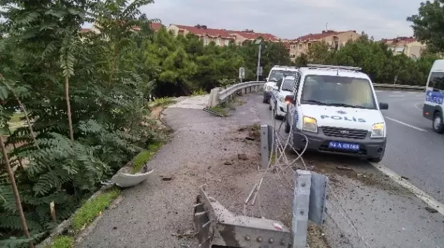 Virajı Alamayan Otomobil Köprüden Uçtu: 4 Yaralı Virajı Alamayan Otomobil Köprüden Uçtu: 4 Yaralı