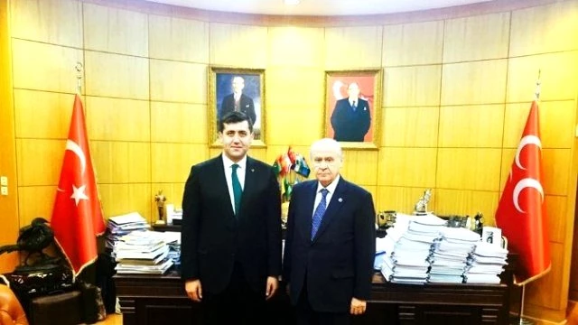 MHP İl Başkanı Baki Ersoy, MHP Genel Başkanı Devlet Bahçeli'yi Ziyaret