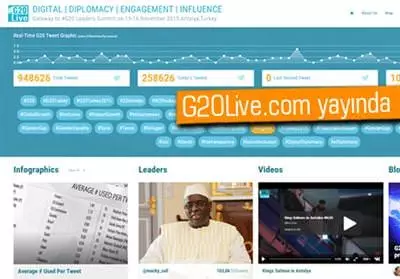 G20 Zirvesi'nin Kalbi G20live.com'da Atacak G20 Zirvesi'nin Kalbi G20live.com'da Atacak