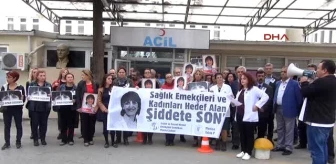 Samsun'da Kadın Doktorun Öldürülmesi Manisa'da Protesto Edildi