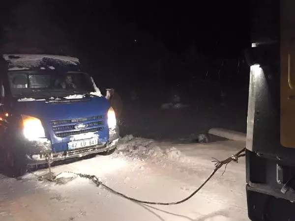 Mersin'de Ulaşıma Kar Engeli