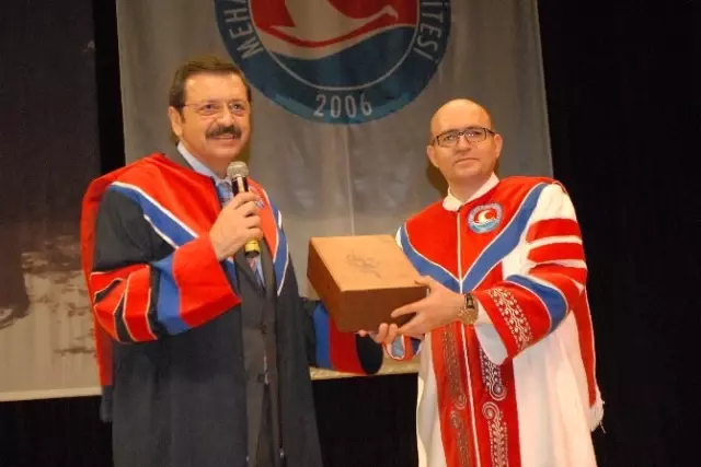 TOBB Başkanı Hisarcıklıoğlu'na Makü'den Fahri Doktora Payesi