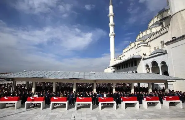 Saldırıda Şehit Olanlardan 8'i Kocatepe'den Son Yolculuklarına Uğurlandı
