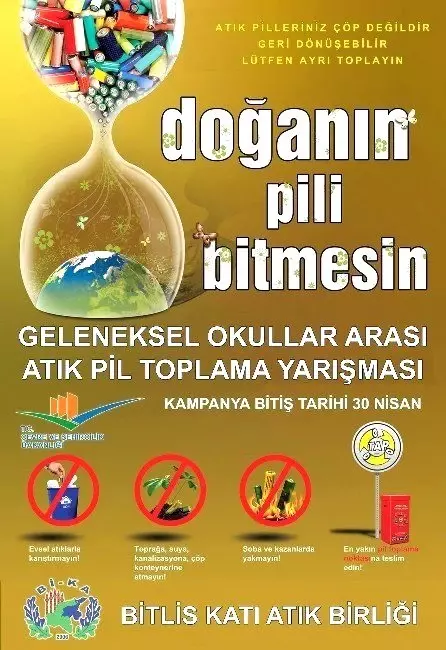 bitlis te atik pil toplama yarismasi