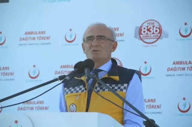 836 Ambulansın Üçüncü Dağıtımı Samsun'da Yapıldı 836 Ambulansın Üçüncü Dağıtımı Samsun'da Yapıldı