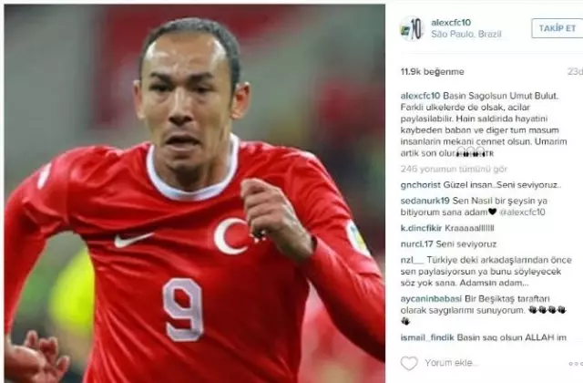 Futbol Dünyasından Umut Bulut'a Başsağlığı Mesajı Futbol Dünyasından Umut Bulut'a Başsağlığı Mesajı