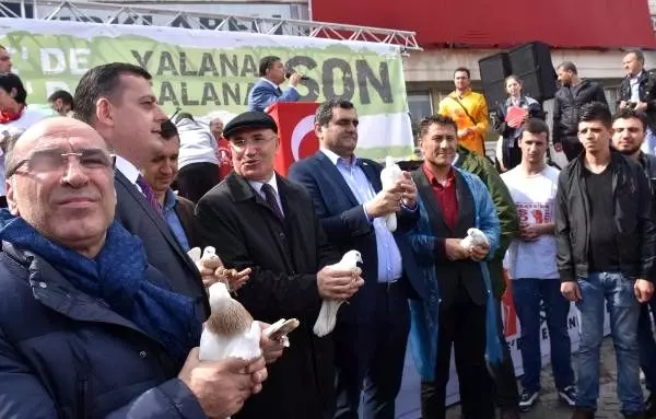 Lüleburgaz'da Termik Santralleri Protesto Yürüyüşü Lüleburgaz'da Termik Santralleri Protesto Yürüyüşü