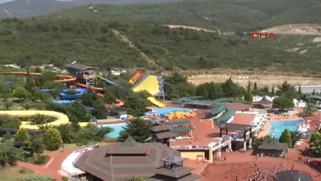 Aydın Kuşadası Adalanda'da İki Yeni Kaydırakla Uçarak Serinleme Keyfi