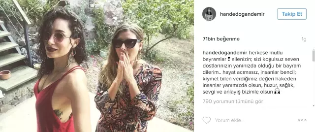 Hande Doğandemir, Yeni Dövmesini Paylaştı Hande Doğandemir, Yeni Dövmesini Paylaştı