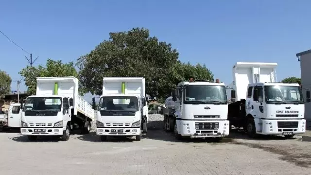 Söke Belediyesi Araç Parkını Güçlendirdi Söke Belediyesi Araç Parkını Güçlendirdi
