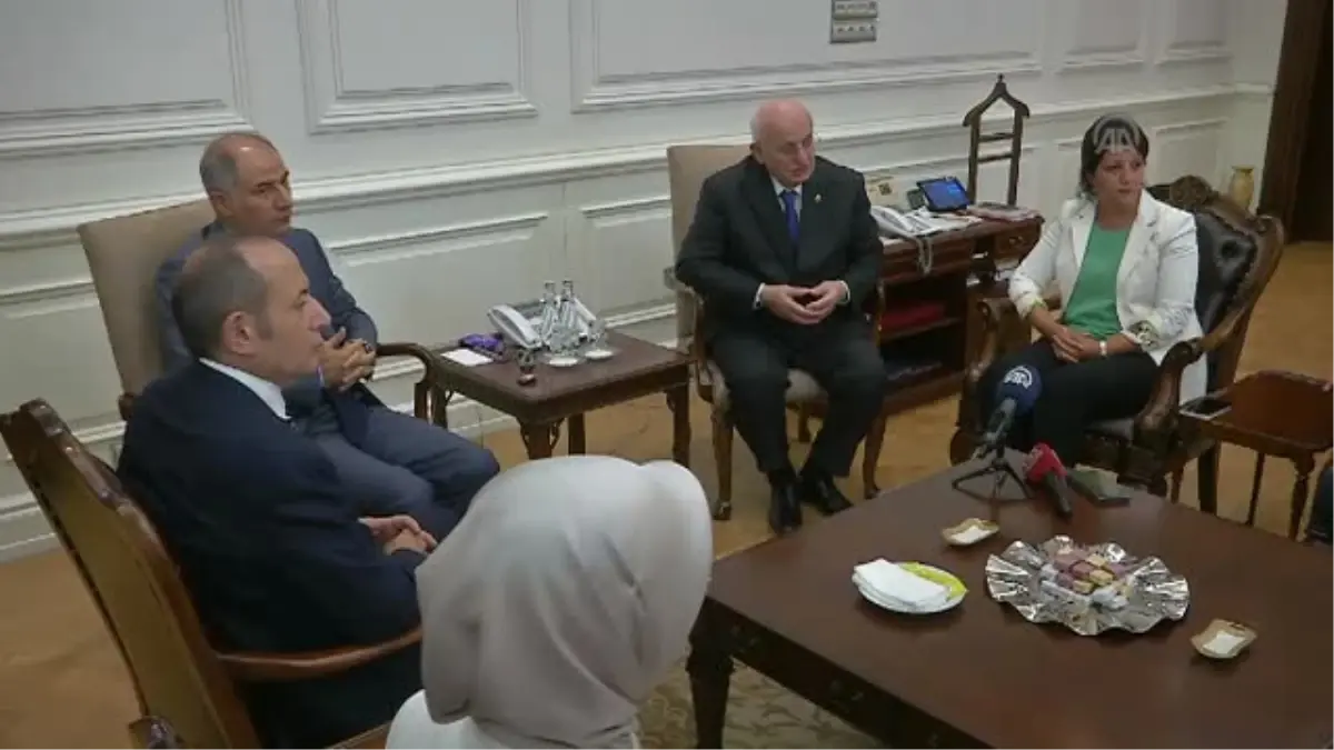 TBMM Başkanı Kahraman, İçişleri Bakanı Ala'yı Ziyaret Etti (3)