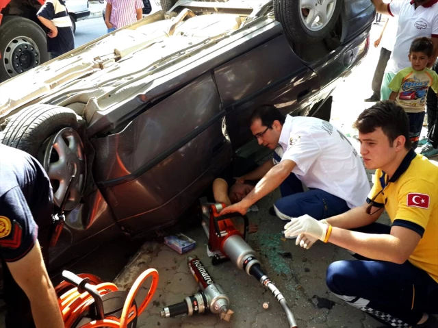 Kahramanmaraş Ta Trafik Kazası 2 Yaralı Haberi Fotografı