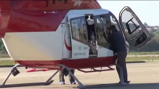 Ambulans Helikopter Akciğer Hastası Bebek İçin Havalandı